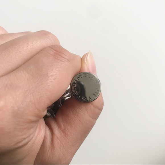 Rare Stella McCartney Metallic Silver & Gold Python Falabella Small Flap Wallet✨ - Picture 9 of 11